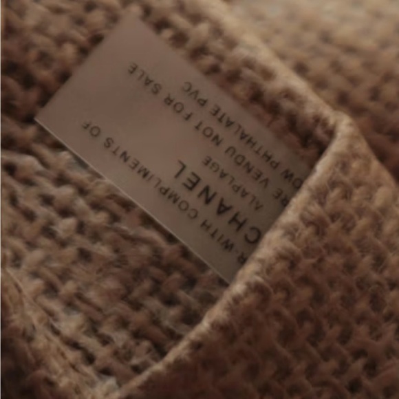 CHANEL burlap bag this is a VIP gift from Chanel  approximately 12”x12”x6